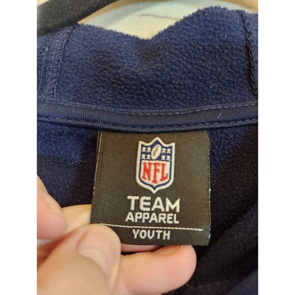 NFL Boys New England Patriots Blue Long Sleeve Pullover Hoodie Sweatshirt XL - Picture 3 of 6